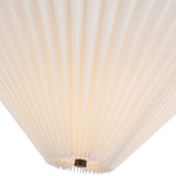 Bridgette Semi Flush Mount Matte Black Folded White By Alora - Detailed View