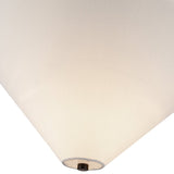 Bridgette Semi Flush Mount Matte Black White Linen By Alora - Detailed View