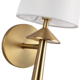 Bridgette Wall/Vanity Light Brushed Gold White Line By Alora - Detailed View1