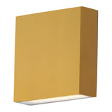 Brik Outdoor Wall Sconce Small Natural Aged Brass By ET2