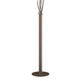 Brindille Floor Lamp in Bronze, Flax Shade by Hubbardton Forge
