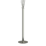 Brindille Floor Lamp in Sterling, Flax Shade by Hubbardton Forge