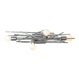 Brindille Wall/Ceiling Light, shown in Sterling, by Hubbardton Forge