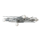 Brindille Wall/Ceiling Light, shown in Sterling, by Hubbardton Forge