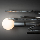 Brindille Wall/Ceiling Light detail in Sterling, by Hubbardton Forge