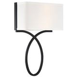 Brinkley Wall Sconce Black Forged By Crystorama