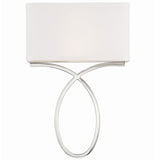 Brinkley Wall Sconce Polished Nickel By Crystorama - Front View