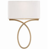 Brinkley Wall Sconce Vibrant Gold By Crystorama - Front View