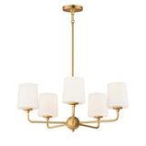 Bristol Chandelier Satin Brass by Maxim Lighting