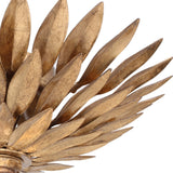 Broche 1 Light Flush Mount Antique Gold By Crystorama - Detaield View1