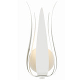 Broche 1 Light Sconce Matte White By Crystorama Front View