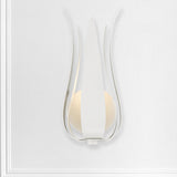 Broche 1 Light Sconce Matte White By Crystorama Lifestyle View