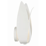 Broche 1 Light Sconce Matte White By Crystorama Side View