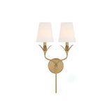 Broche 2-Light Sconce 12'' Antique Gold