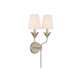 Broche 2-Light Sconce 12'' Antique Silver