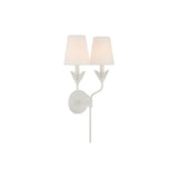 Broche 2-Light Sconce 12'' Matte White