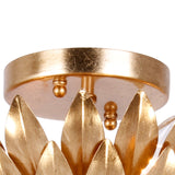 Broche 4 Semi Flush Mount Antique Gold By Crystorama Detailed View1