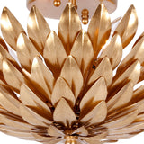 Broche 4 Semi Flush Mount Antique Gold By Crystorama Detailed View