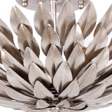 Broche 4 Semi Flush Mount Antique Silver By Crystorama Detailed View