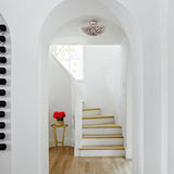 Broche 4 Semi Flush Mount Antique Silver By Crystorama Lifestyle View