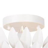 Broche 4 Semi Flush Mount Matte White By Crystorama Detailed View1