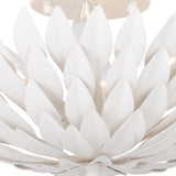 Broche 4 Semi Flush Mount Matte White By Crystorama Detailed View