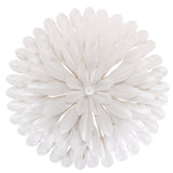 Broche 4 Semi Flush Mount Matte White By Crystorama Down View