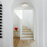 Broche 4 Semi Flush Mount Matte White By Crystorama Lifestyle View1