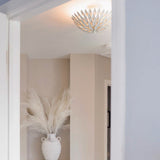 Broche 4 Semi Flush Mount Matte White By Crystorama Lifestyle View2