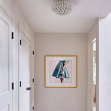 Broche 4 Semi Flush Mount Matte White By Crystorama Lifestyle View