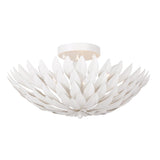 Broche 4 Semi Flush Mount Matte White By Crystorama