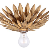 Broche 500 Wall Sconce Antique Gold By Crystorama Side View