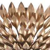 Broche 6 Bowl Ceiling Light Antique Gold Crystorama Lighting Detailed View1