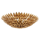 Broche 6 Bowl Ceiling Light Antique Gold Crystorama Lighting