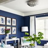 Broche 6 Bowl Ceiling Light Antique Silver Crystorama Lighting Lifestyle View1