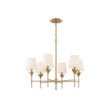 Broche Candelabra Chandelier 32'' Antique Gold