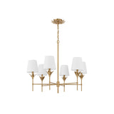Broche Candelabra Chandelier 32'' Antique Gold