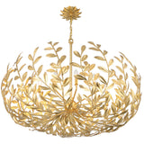 Broche Chandelier Medium Antique Gold By Crystorama - Down View