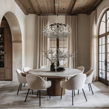 Broche Chandelier Medium Antique Silver By Crystorama - Lifestyle View