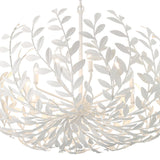 Broche Chandelier Medium Matte White By Crystorama - Detailed View