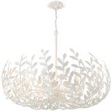Broche Chandelier Medium Matte White By Crystorama