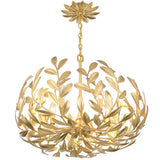 Broche Chandelier Small Antique Gold By Crystorama - Down View