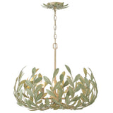 Broche Chandelier Small Champagne Green Tea By Crystorama - With Light