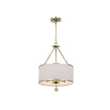 Broche Drum Chandelier 14'' Antique Silver