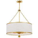 Broche Drum Chandelier 29'' Antique Gold