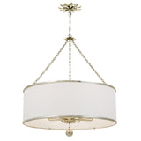 Broche Drum Chandelier 29'' Antique Silver