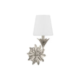 Broche Floral Sconce 6.5'' Antique Silver