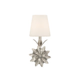 Broche Floral Sconce 6.5'' Antique Silver