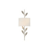 Broche Leaf Sconce 8.5'' Antique Silver