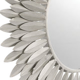 Broche Mirror Medium Antique Silver By Crystorama - Detailed View